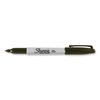 Sharpie Fine Tip Permanent Marker, Stainless Steel Single Marker Case, Fine Bullet Tip, Black, 6PK 2135418